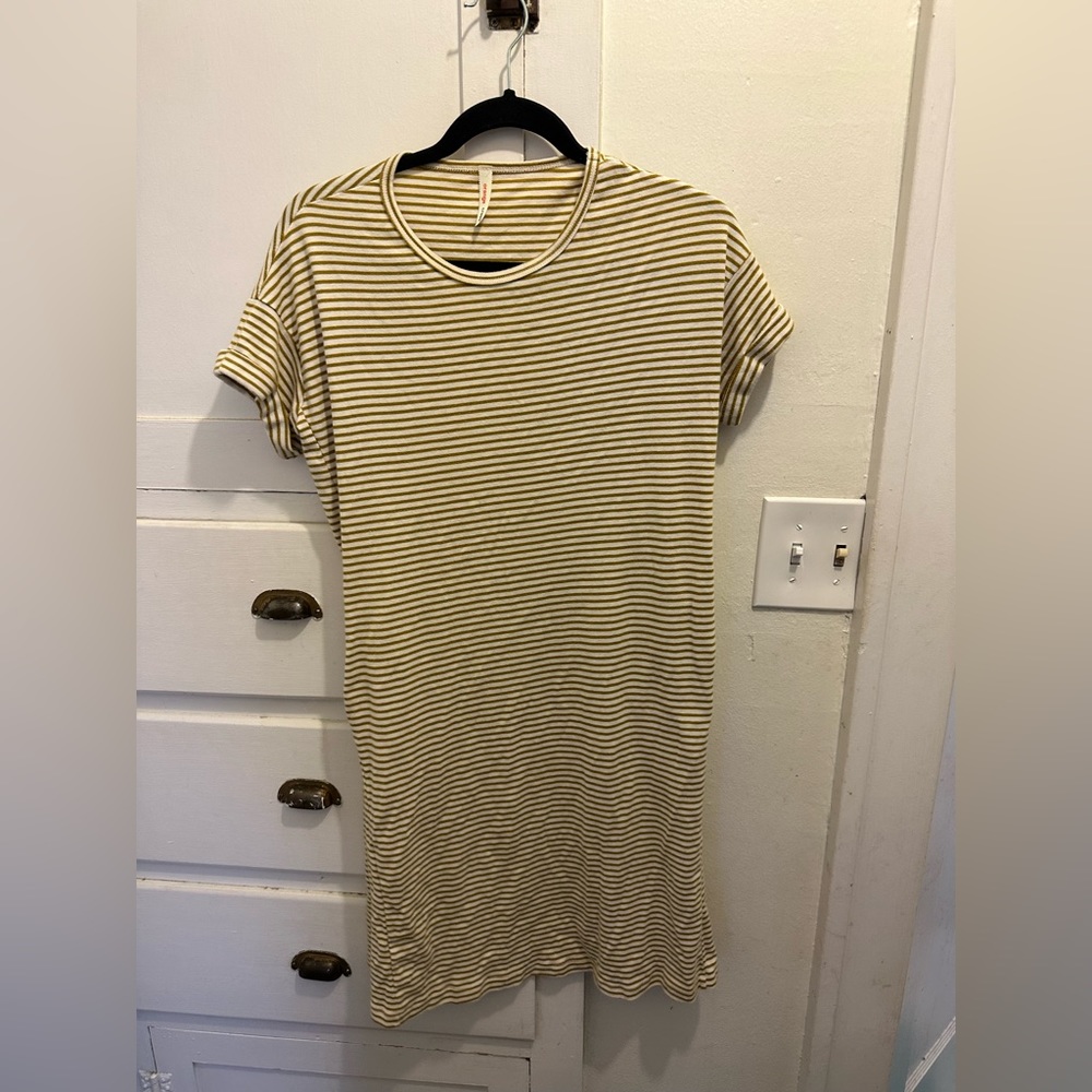 Orange creek striped dress